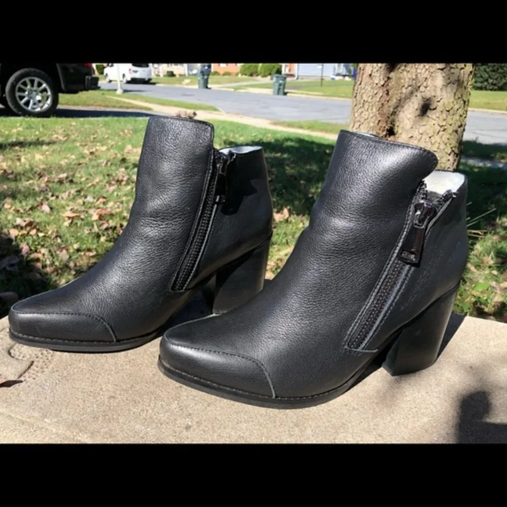Sol Sana black faux shearling lined ankle‎ boots 41 - Picture 4 of 9